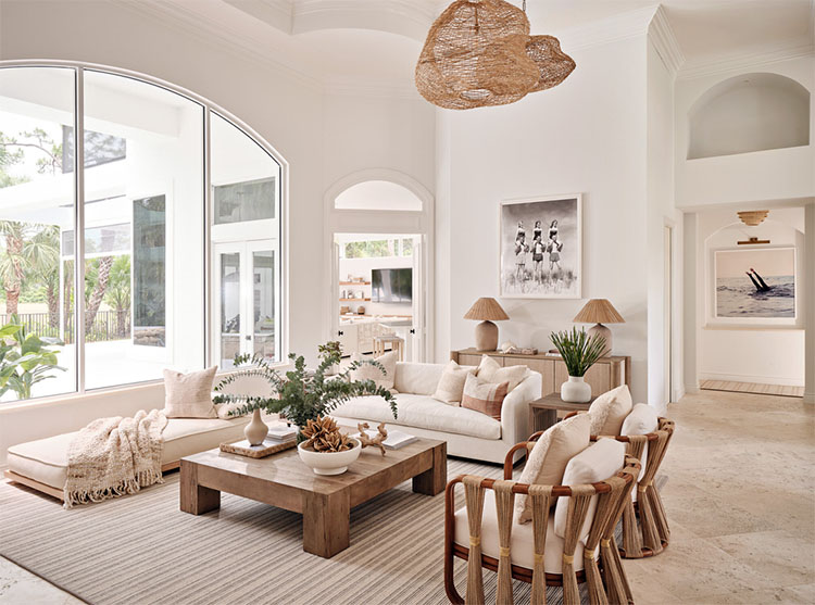 Loving this stunning living room designed by Stephanie Kraus Designs! #ABlissfulNest