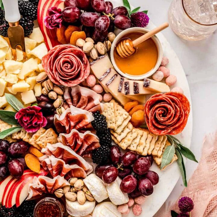 Image for Salami Roses, Fruit & Cheese Board