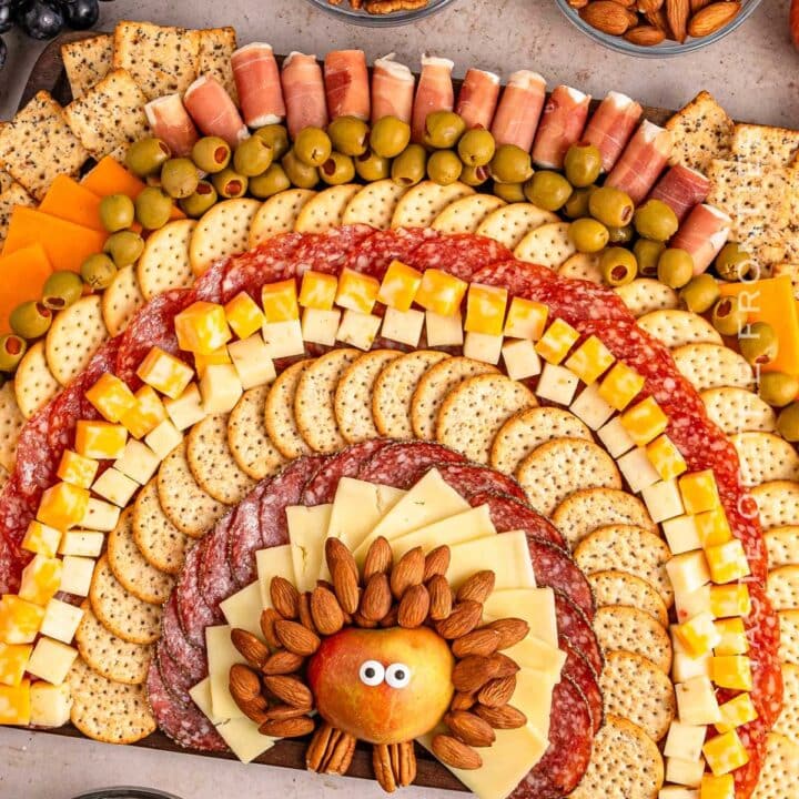 Image for Turkey Shaped Thanksgiving Charcuterie Board